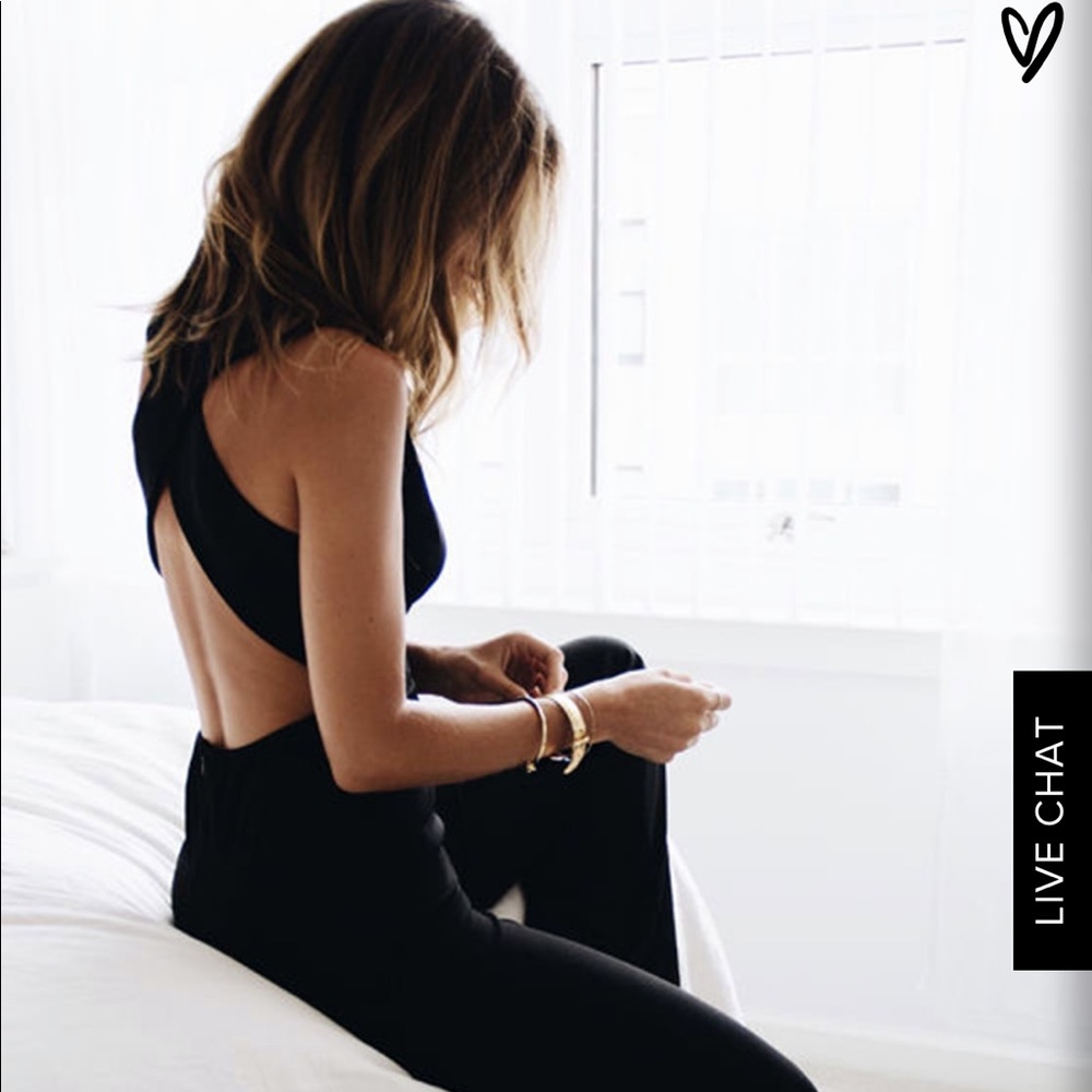 Lulus Black Jumpsuit. Women’s Large.